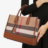 Bags : Sac en Toile Rayé - Spacieux et Polyvalent Gold Femme in van Seroa