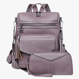Bags : Grand Sac à dos pour Femme en Cuir Véritable Noir avec Compartiments pour le Travail et les Voyages in E van Seroa