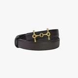 Women's Belt : Veste en Cuir Noire pour Homme, Coupe Classique, Design Intemporel in café 110 cm van Seroa