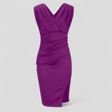 Dresses : Robe de Cérémonie Femme Élégante avec Décolleté en V, Robe Longue de Soirée Formelle in van Seroa