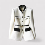 other : Blazer Classique Luxueux avec Ceinture à la Taille Femme in Blanc van Seroa