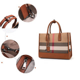 Bags : Sac en Toile Rayé - Spacieux et Polyvalent Gold Femme in van Seroa