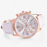 Watches : Montre pour femme de luxe - Étanche en cuir pour toutes les occasions in Blanc van Seroa