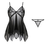 other : Ensemble Femme Lin Sous Vêtement Dentelle Floral in Noir 2 van Seroa