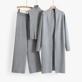 Loungewear Set : Ivy I Ensemble Tricot Vintage 3 pièces in Gris Taille unique van Concept Odense