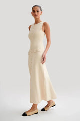 dresses : Robe Longue Femme sans Manches in van Seroa