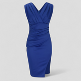 Dresses : Robe de Cérémonie Femme Élégante avec Décolleté en V, Robe Longue de Soirée Formelle in van Seroa