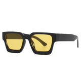 other : Lunettes de Soleil Carrées Femme Vintage Y2K in NoirJaune van Seroa