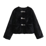 other : Manteau Femme Polaire Luxe Dames in Noir van Seroa