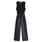 dresses : Combinaison Femme sans Manches in Noir van Seroa