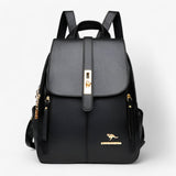 Bags : Sac à dos femme Grand en cuir véritable italien - Élégant pour le travail, les voyages et l'usage quotidien in Néron van Seroa