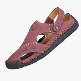 Sandals : Sandales Femme Cuir Été in Rosso van Seroa