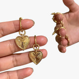 Martha | Eleganti orecchini a forma di cuore retrò - €25 : Boucles d'oreilles en forme de cœur rétro Femme in van Seroa