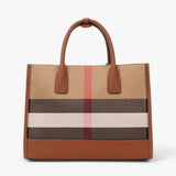 Bags : Sac en Toile Rayé - Spacieux et Polyvalent Gold Femme in van Seroa