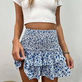 skirts : Jupe Longue Femme Polyester in Bleu van Seroa