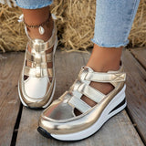 Sandales pour femmes : Sandales Femme Confort Cuir Noir Élégantes & Ergonomiques in Or van Seroa