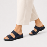 Illona | Sandali con zeppa – Comfort e stile combinati - €25 : Sandales Femme Cuir Compensées Confort in van Seroa