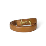Women's Belt : Veste en Cuir Noire pour Homme, Coupe Classique, Design Intemporel in chameau 110 cm van Seroa