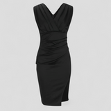 Dresses : Robe de Cérémonie Femme Élégante avec Décolleté en V, Robe Longue de Soirée Formelle in van Seroa
