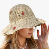 Women's Hat : Chapeau Femme Tendance Soleil Fraise in van Seroa