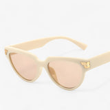 other : Lunettes de soleil Cat Eye élégantes Femme in BeigeThé tissu libre van Seroa