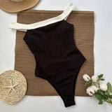 swimwear : Maillot de Bain Élégant Épaules Dénudées avec Finitions in van Seroa