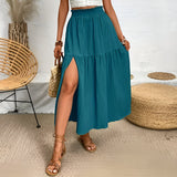 skirts : Jupe Longue Femme Tissu Bohemian in Bleu van Seroa