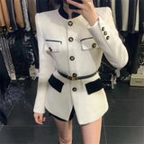 other : Blazer Classique Luxueux avec Ceinture à la Taille Femme in van Seroa