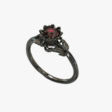 Jewelry : Rosa della Notte - Bague avec pierre rouge pour un look audacieux Homme in Néron van Seroa