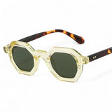other : Lunettes de soleil rondes femme léopard vintage, protection in JauneVert van Seroa