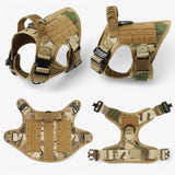 Pets & Supplies : Harnais Tactique Militaire Noir en Nylon Rembourré pour Grands Chiens avec Poignée Robuste in van Seroa