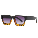 other : Lunettes de Soleil Carrées Femme Vintage Y2K in NoirLéopard van Seroa