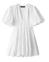 dresses : Robe Courte Femme Manches Bouffantes in van Seroa