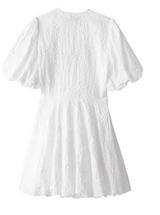 dresses : Robe Courte Femme Manches Bouffantes in van Seroa