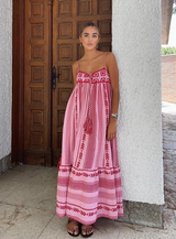 dresses : Robe Longue Femme Bohème Coton Fluide in van Seroa