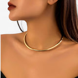 Jewelry : Collier Choker Or Simple - Option de Style pour Chaque Look de Fête Laine Femme in van Seroa