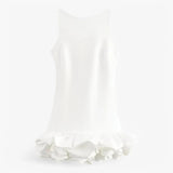 Dresses : Robe Femme à Volants Élégante et Moderne - Style Sophistiqué in Blanc van Seroa