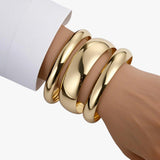 Jewelry : Set 3 Bracelets Femme PlaquéS Or 18K, Design Audacieux et Moderne in oro van Seroa