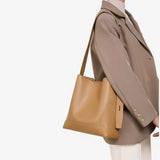 Sac à Bandoulière Femme Grand en Cuir Véritable Noir - Élégant et Spacieux