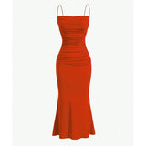 dresses : Robe Maxi Femme Moulante in Rouge van Seroa