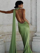 dresses : Robe Longue Fluide Élégante pour Femme - Idéale Soirée, Cérémonie ou Été in van Seroa