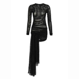 dresses : Robe D'été Femme Manches Longues Transparente in van Seroa