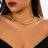 Jewelry : Collier Choker Or Simple - Option de Style pour Chaque Look de Fête Laine Femme in van Seroa