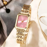 other : Montre carrée femme en acier inoxydable argenté, élégante et tendance pour le quotidien. in Rose van Seroa