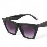 other : Lunettes de soleil Cat Eye avec protection UV Femme in Tissu libre NoirDoubleGris van Seroa