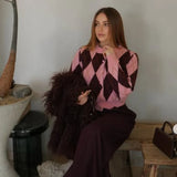 other : Cardigan Femme Court Tricoté Motif in van Seroa