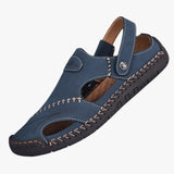 Sandals : Sandales Femme Cuir Été in Bleu van Seroa
