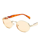 other : Lunettes de Soleil Femme Métal Vintage Polarisées in OrangeDoré Tissu libre van Seroa