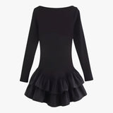 Mini-robe à manches longues - Tendance et style Femme