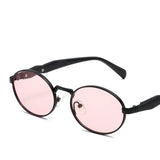 other : Lunettes de Soleil Femme Métal Vintage Polarisées in RoseNoir Tissu libre van Seroa